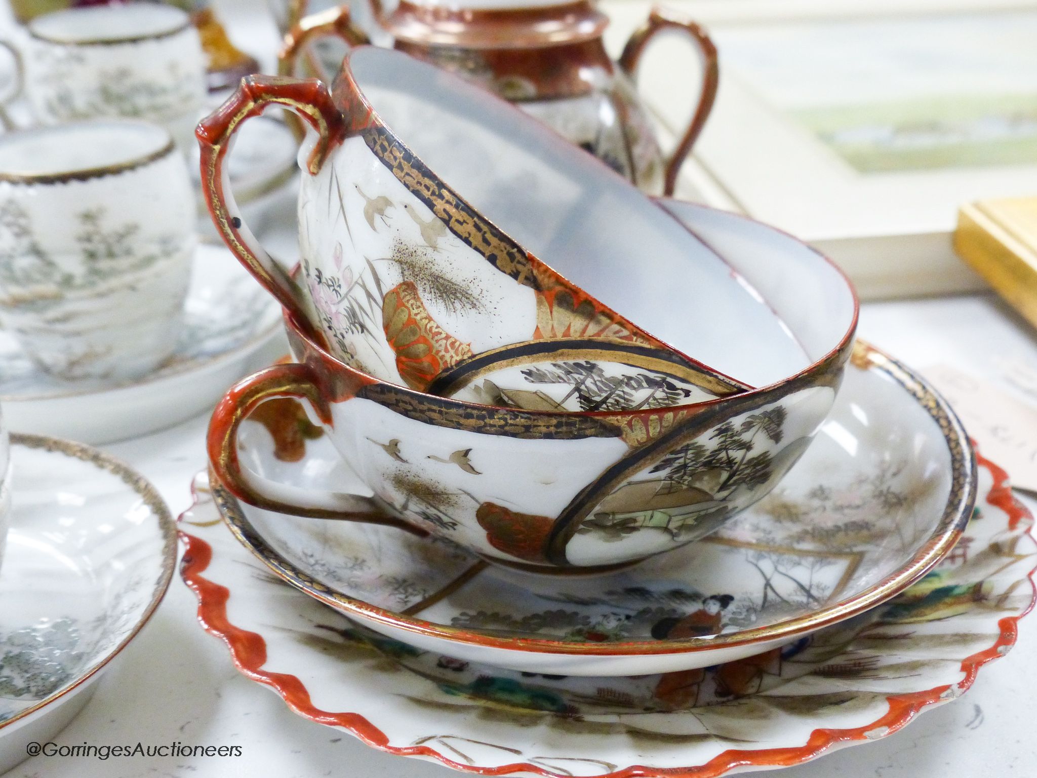 A pair of Royal Doulton vases, a Carltonware jug and other Worcester, Rosenthal and mixed ceramics